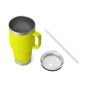 Yeti Rambler 35 oz Straw mug Firefly Yellow