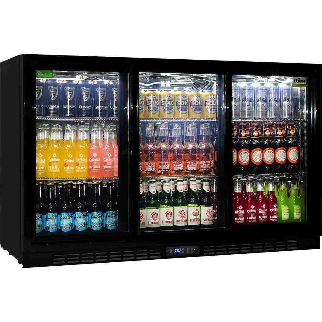 Rhino - Commercial 3 Sliding Doors Alfresco Glass Door Fridge - SG3S-B