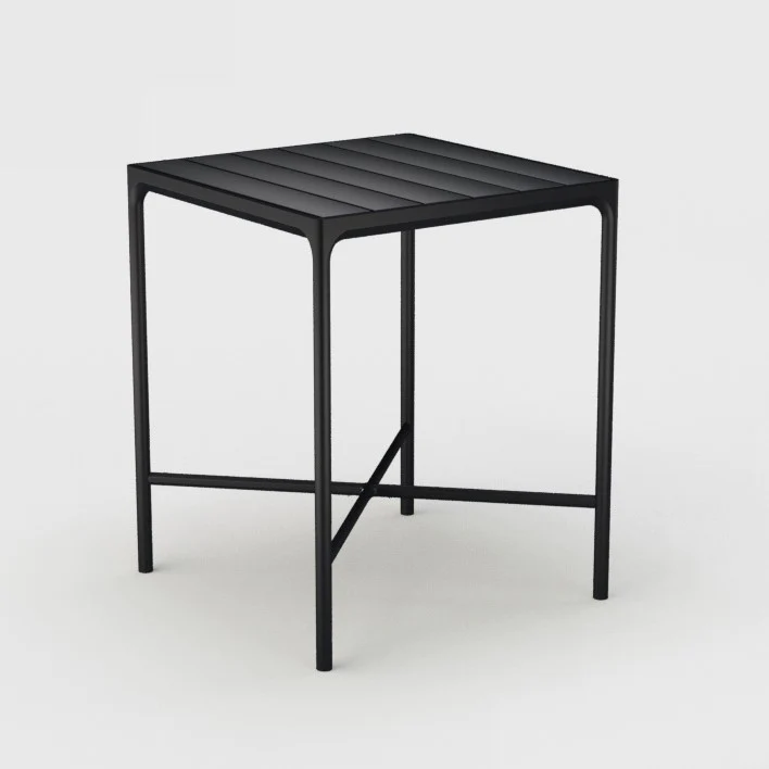 Houe - Four Square Outdoor Bar Table  - Black