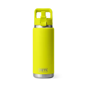 Yeti Rambler 26 oz Bottle w/ Straw Cap Firefly Yellow