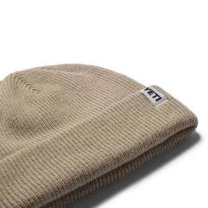 Yeti Logo Badge Beanie Taupe