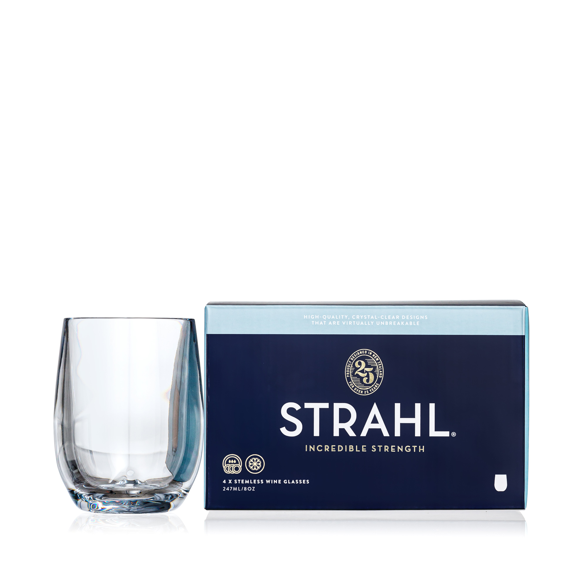 Strahl - Set of 4 - Stemless Tumblers - Osteria - 247ml