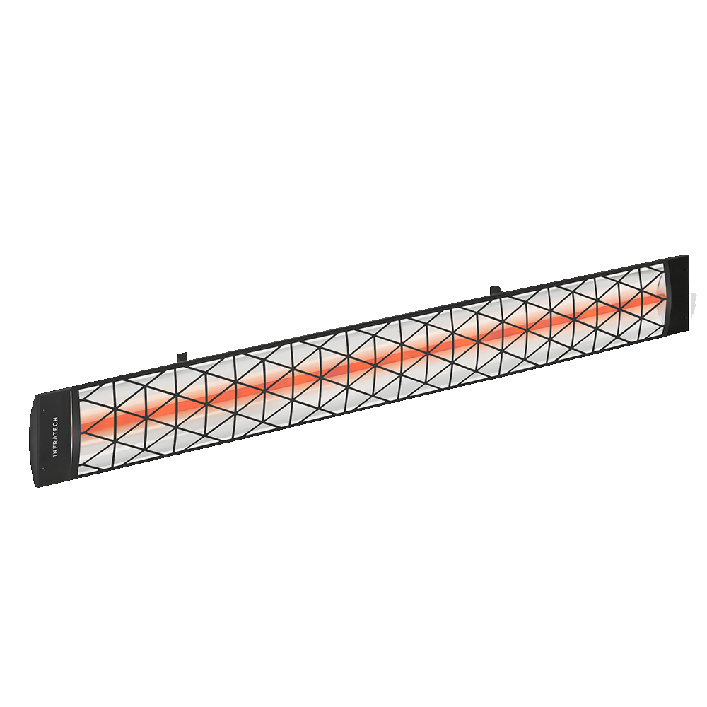Infratech - C Series - Single Element - 3000w Radiant Heater - Black w/ Contemporary Fascia