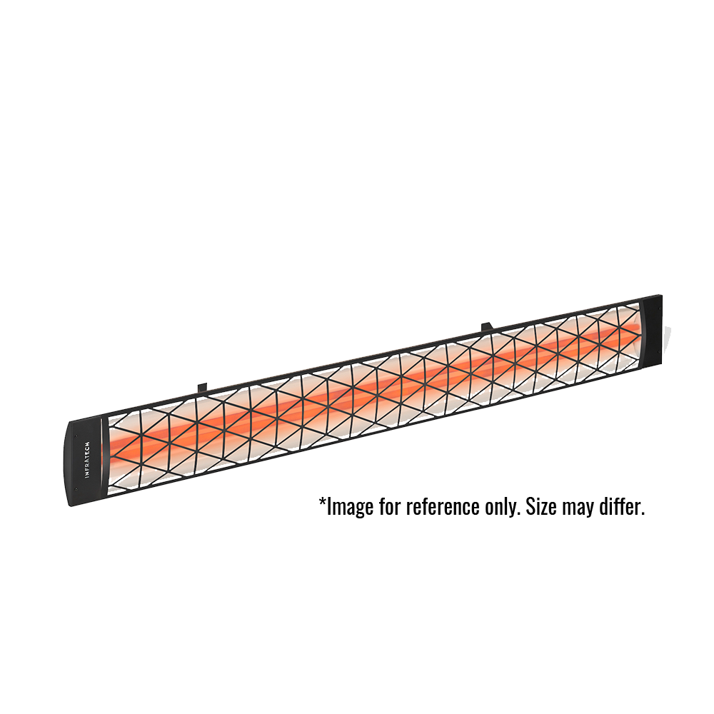 Infratech - CD Series - Dual Element - 5000w Radiant Heater - Black w/ Contemporary Fascia