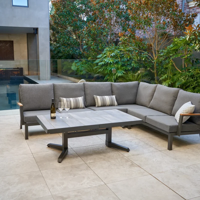 Melton Craft - Lorne - Modular Lounge Setting with Torquay Pop Up Table