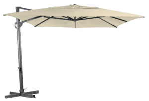 Shelta Savannah Cantilever Umbrella Collection - Boulder Grey, 4m x 3m Rectangular