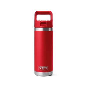 Yeti Rambler 18 oz Straw Bottle Rescue Red