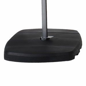 Shelta - Small Cantilever Resin Base (4 Piece - Water Fillable) - Charcoal - Suit Lynden & Pandanus